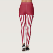 Rode en Witte Elf Broek Leggings (Achterkant)
