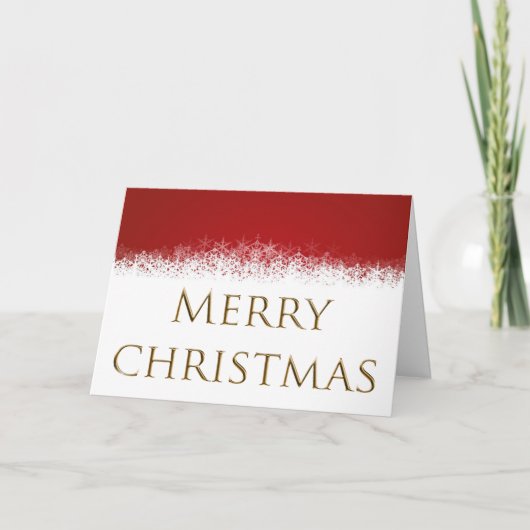 Rode en witte feestkaart feestdagen kaart (Voorkant)