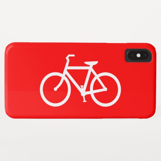 Rode en Witte Fiets Case-Mate iPhone Case (Achterkant (horizontaal))