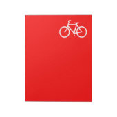 Rode en Witte Fiets Notitieblok (Linkerzijde)