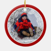 Rode en witte Filippijn - twee gesneden Keramisch Ornament (Achterkant)