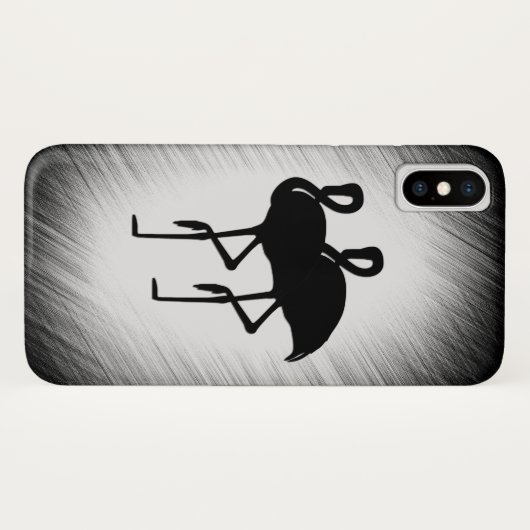 Rode en witte flamingo Case-Mate iPhone case (Achterkant (horizontaal))