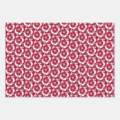 rode en witte flora Dianthus Barbatus Inpakpapier Vel (Voorkant 2)