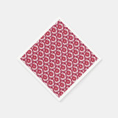 rode en witte flora Dianthus Barbatus Servet (Hoek)