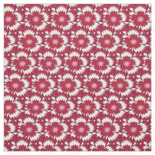 rode en witte flora Dianthus Barbatus Stof