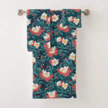 Rode en witte Floral