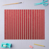 Rode en Witte Fluwelen Parel Tissuepapier (Craft)