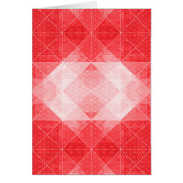 Rode en Witte Geometrische Patroonkaart