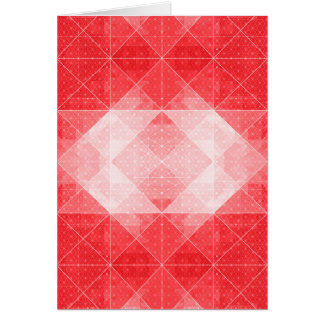 Rode en Witte Geometrische Patroonkaart