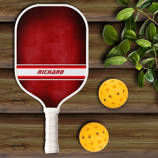 Rode en witte gepersonaliseerde pickleball-paddle pickleball paddle