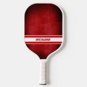 Rode en witte gepersonaliseerde pickleball-paddle pickleball paddle (Achterkant)