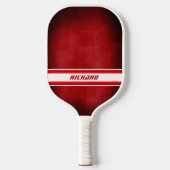 Rode en witte gepersonaliseerde pickleball-paddle pickleball paddle (Voorkant)