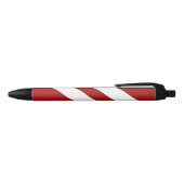 Rode en witte gestreepte pen (Bovenkant)