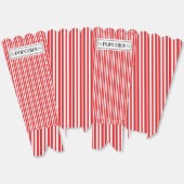 Rode en Witte Gestreepte Popcorn Favor Doos Bedankdoosjes (Ongevouwen)