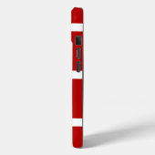 Rode en witte gestreepte telefoonhoes Case-Mate iPhone case (Achterkant / Links)