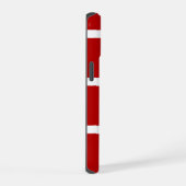 Rode en witte gestreepte telefoonhoes iPhone 15 case (Rechterkant)