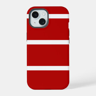 Rode en witte gestreepte telefoonhoes  iPhone 15 case