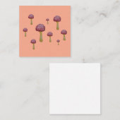 Rode en witte gevlekte paddenstoel informatiekaartje (Voorkant / Achterkant)