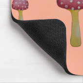 Rode en witte gevlekte paddenstoel muismat (Hoek)