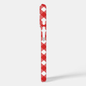Rode en witte gingham Case-Mate iPhone case (Achterkant / Links)