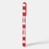 Rode en witte gingham Case-Mate iPhone case (Achterkant / Rechts)