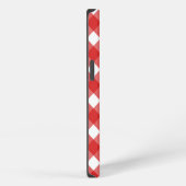 Rode en witte gingham Case-Mate iPhone hoes Hoesje (Rechterkant)