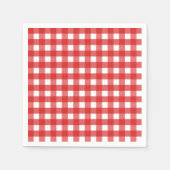 Rode en witte gingham servet (Voorkant)