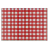 Rode en witte gingham snijplank (Voorkant)
