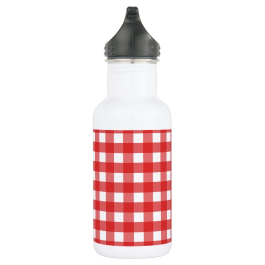 Rode en witte gingham waterfles (Rechts)