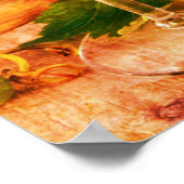 rode en witte glazen druiven Barrel Poster (Hoek)