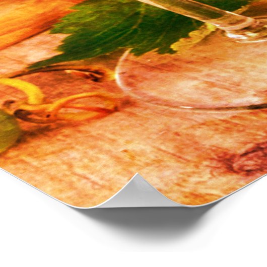  rode en witte glazen druiven Barrel Poster (Hoek)