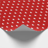 Rode en witte harten | Aangepast opvulpapier Cadeaupapier (Hoek)
