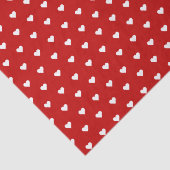 Rode en witte harten | Aangepast Tissuepapier (Detail)