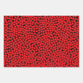 Rode en witte harten inpakpapier vel (Voorkant 2)