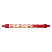 Rode en Witte Harten Patroon Pen (Achterkant)