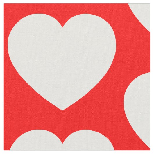 Rode en witte harten stof (Close Up)