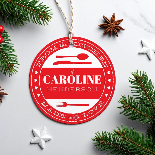 Rode en Witte Hartjes Gemaakt met Liefde Eten Bedankjes Labels