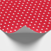 Rode en Witte Hartjes Valentijnsdag Cadeaupapier (Hoek)
