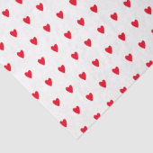 Rode en Witte Hartjes Valentijnsdag Tissuepapier (Detail)