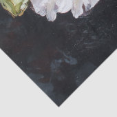 Rode en witte Hollyhock Bloemen Decoupage Tissuepapier (Detail)