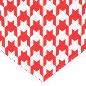 Rode en witte Houndstooth-controle Korte Tafelloper (Hoek)
