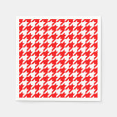 Rode en witte Houndstooth-controle Servet (Voorkant)