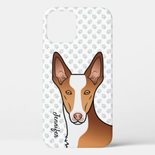 Rode en Witte Ibizaanse Hond Kort Haar Hondenkop Case-Mate iPhone Case