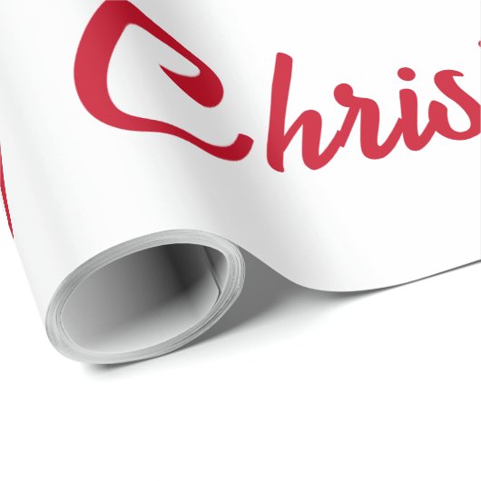 Rode en witte kerst cadeaupapier (Rol Hoek)