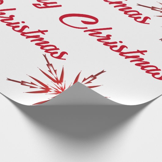 Rode en witte kerst cadeaupapier (Hoek)