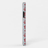 Rode en witte Kerst-thema telefoonhoes Case-Mate iPhone Case (Achterkant/rechts)