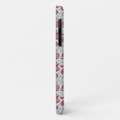 Rode en witte Kerst-thema telefoonhoes Case-Mate iPhone Case (Achterkant/links)