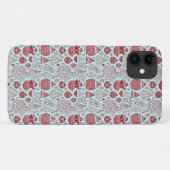 Rode en witte Kerst-thema telefoonhoes Case-Mate iPhone Case (Achterkant (horizontaal))