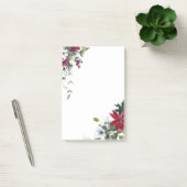 Rode en witte kerstbloemen post-it® notes (Kantoor)