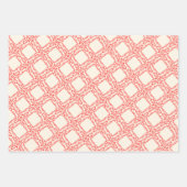 rode en witte kerstboom inpakpapier vel (Voorkant 3)